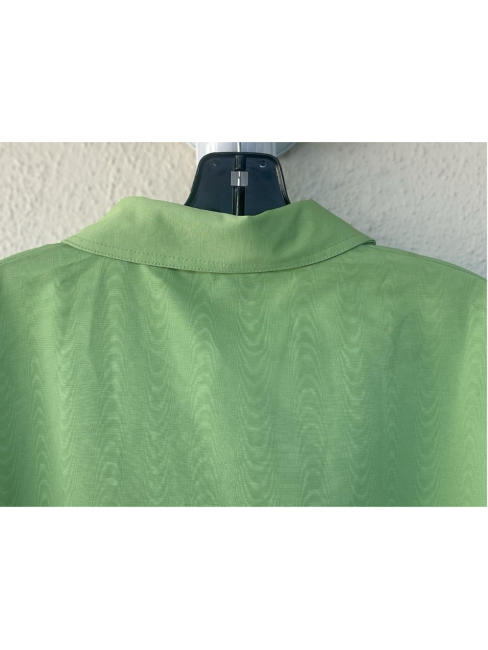 New Tuckernuck Pistachio Green Chloe Midi Dress 3XL Belted Collared Moir Classic - Picture 12 of 14